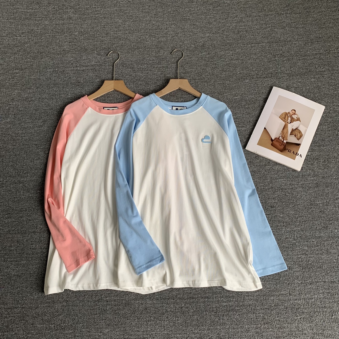 大板T恤衫圆领宽松休闲百搭上衣