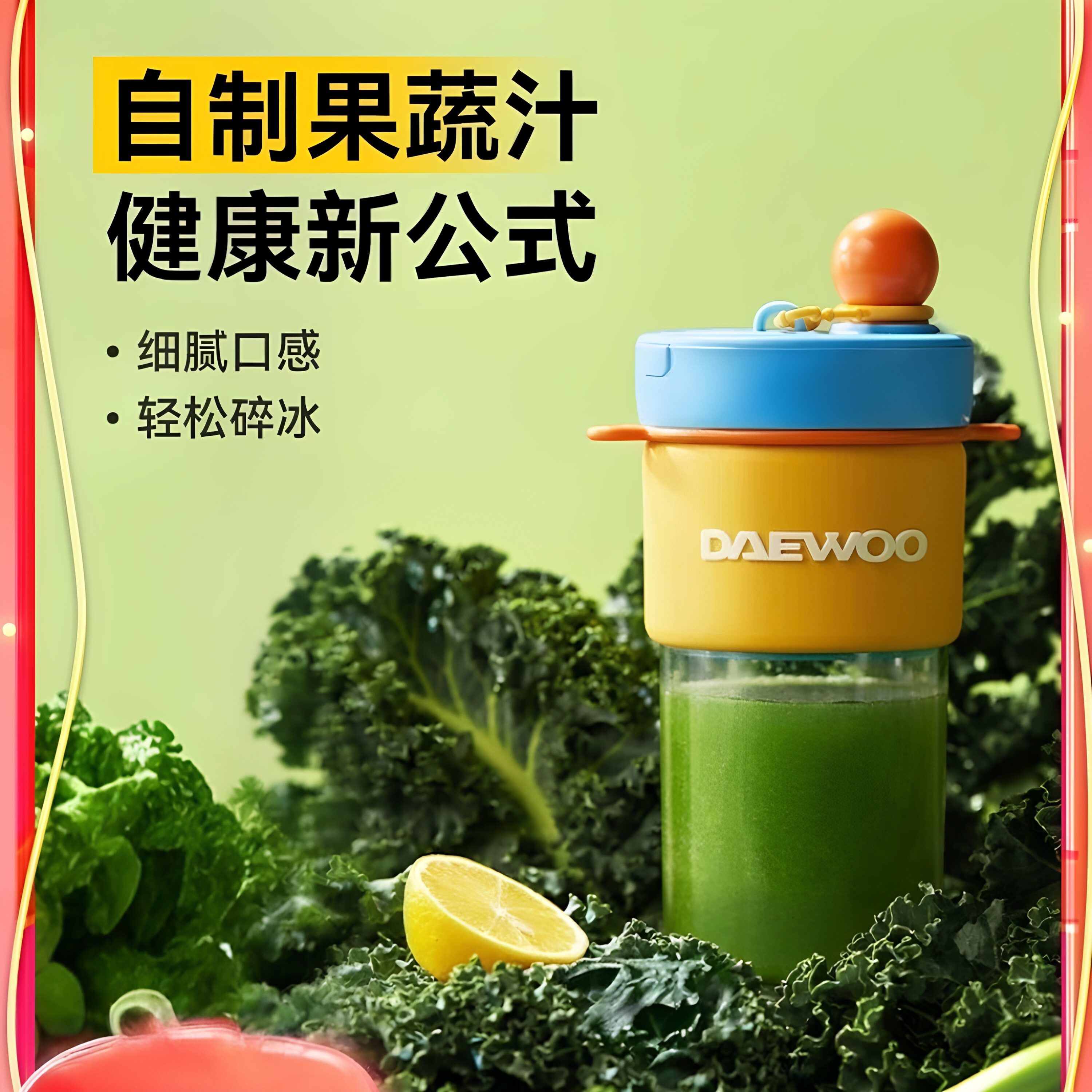 大宇便携式榨汁机小型迷你果汁机榨汁杯电动随身纤体果蔬杯新款