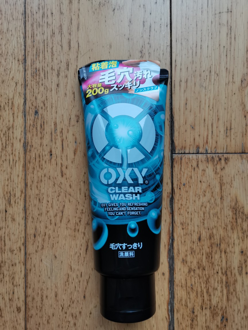 日本OXY欧治男士洗面奶洁面去黑头祛痘控油保湿200g增量装