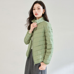 外套 排骨羽绒服短款 2025冬季 新国标90绒简约休闲立领轻薄款