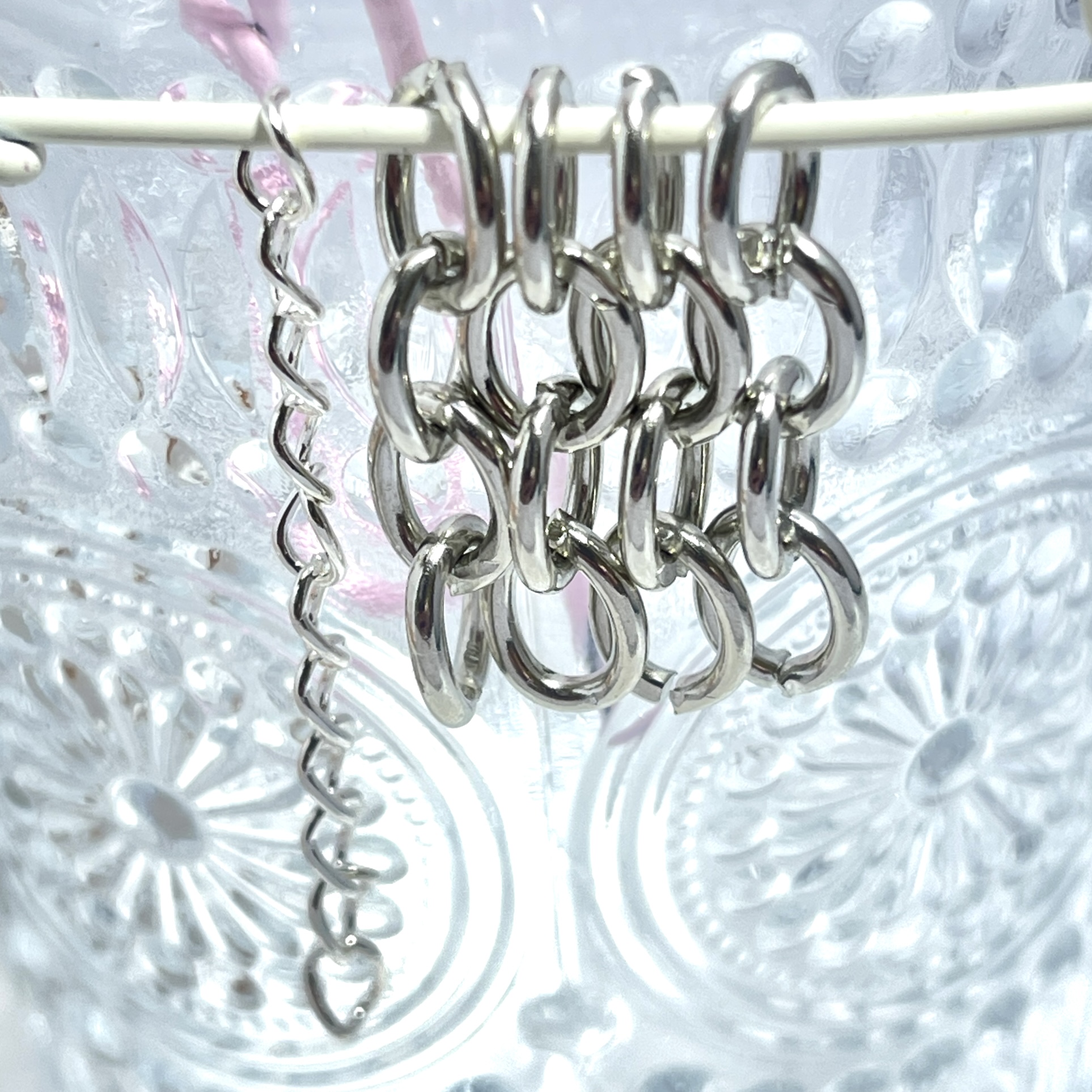 4节金属链条diy手工饰品连接链条手机不锈钢链条钥匙扣包挂配件