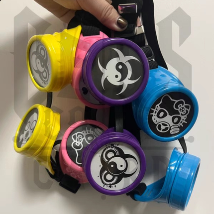 暗码牌彩色护目镜/赛博哥特亚文化漫展cos哥特蒸汽赛博朋克护目镜