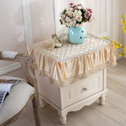 欧式电视机罩防尘罩冰箱洗衣机床头柜盖布多用巾盖巾小桌布小方巾