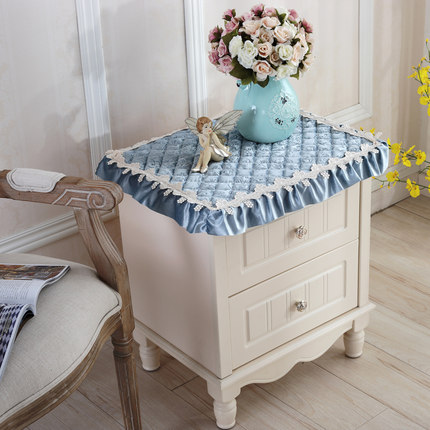 欧式电视机罩防尘罩冰箱洗衣机床头柜盖布多用巾盖巾小桌布小方巾