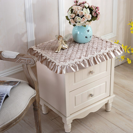 欧式电视机罩防尘罩冰箱洗衣机床头柜盖布多用巾盖巾小桌布小方巾