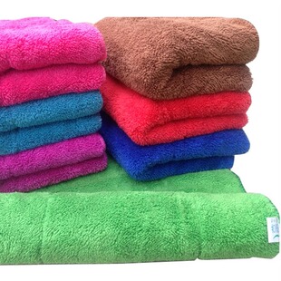 双层珊瑚绒毛巾加厚加大吸水不掉毛厚实柔软家政洗脸擦车擦头发