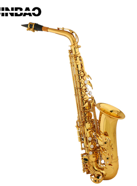 津宝正品萨克斯JBAS-260中音降E调专业演奏黄铜仿金漆