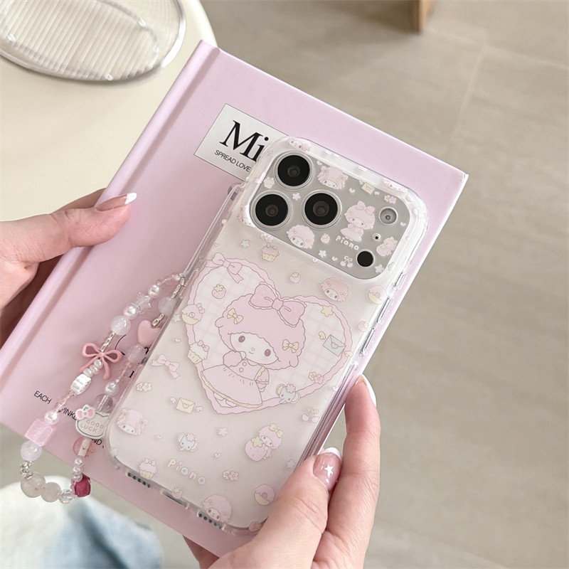 日韩ins少女心可爱甜品美乐蒂小羊适用苹果17promax创意手机壳iphone16pro新款15带链条14双层13女全包保护套,3C数码配件,手机保护套/壳,淘宝优惠券,粉丝福利购,淘宝优惠卷