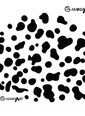 Surging 泳帽硅胶男女成人 斑点游泳帽防水舒适专业游泳帽 不勒头