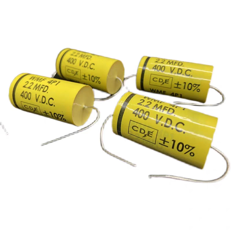 原装美国黄皮WMF4P1  CDE早期胆机机耦合发烧电容 2.2UF 400V真品