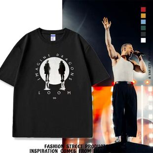 ins爆款梦龙乐队演唱会应援短袖T恤纯棉纯棉夏季衣服男女同款体恤