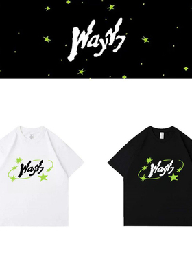 WayV7TH ANNIVERSARY威神V出道七周年同款海报印花纯棉短袖T恤