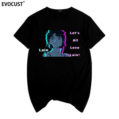lain玲音短袖T恤卡通动漫