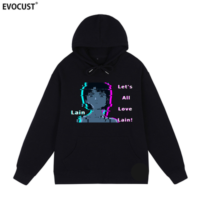 lain玲音连帽卫衣卡通动漫
