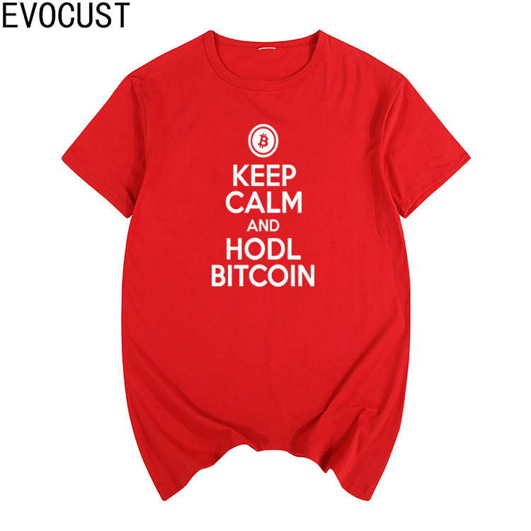 Keep Calm and Hodl Bitcoin 保持冷静吼住有意思男女短袖T恤,个性定制/设计服务/DIY,T恤印制,淘宝优惠券,粉丝福利购,淘宝优惠卷