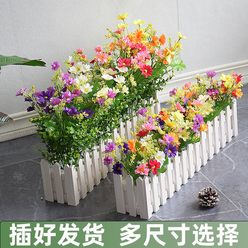 台面假花摆件盆花插花