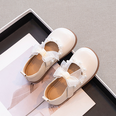 真皮女童公主儿童小皮鞋