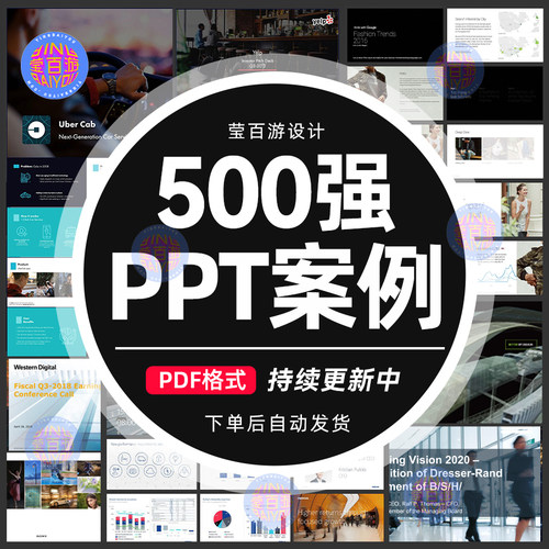 500强企业大厂PPT案例模板国外设计大气高端PPT发布会设计参考