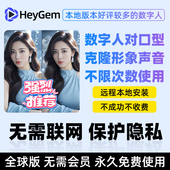 HeyGem视频对口型软件AI数字人永久无限次制作远程安装 本地部署