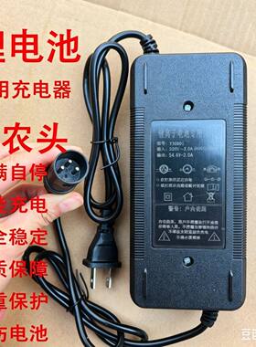 卡农头54.8伏48伏电动车滑板车充电器专用电动车滑板车快速充电