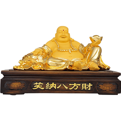 笑纳八方财弥勒佛摆件笑佛大肚佛