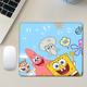 动漫卡通海绵宝宝鼠标垫芝麻街电脑桌垫加厚小号ins风锁边防滑垫
