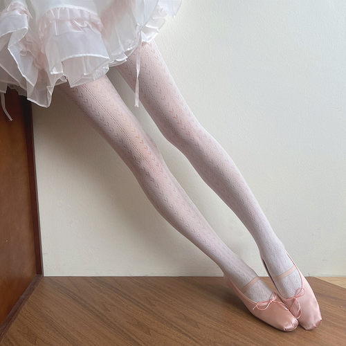 袜贵人春夏新品甜心镂空唯美蕾丝少女洛丽塔jk日系软妹打底裤袜女