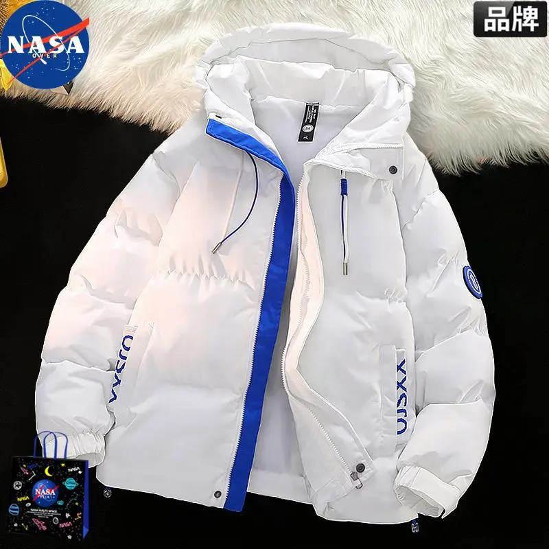 NASA棉衣男款冬季情侣装棉袄加厚保暖冬天外衣痞帅休闲防寒服外套