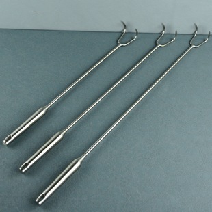 德国304不锈钢捞肉钩肉钩子腊肉钩卤肉钩抓肉钩长柄商用捞熟食钩