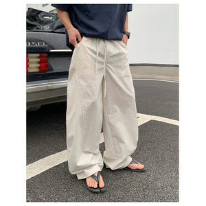 阿d服饰 25ss夏季 薄款速干 弯刀微阔设计 男士百搭抽绳休闲裤