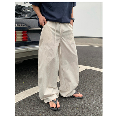 阿d服饰 25ss夏季 薄款速干 弯刀微阔设计 男士百搭抽绳休闲裤
