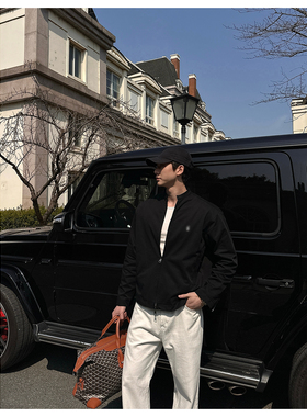 G3-Elegant 刺绣版【陈小刀】同款哈灵顿夹克天丝混纺桑蚕丝外套