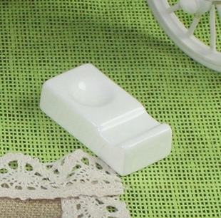 纯白筷子架唐山骨质瓷酒店摆台家用筷托勺子两用餐具