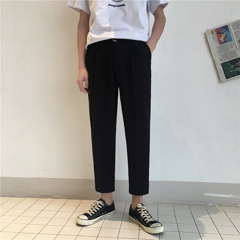 @笙乾服饰男士复古休闲裤韩版ulzzang九分直筒西装裤青年9分裤|ruв категории Мужская одежда, брюки - от Buy2taobao.com для оказания профессиональной услуги покупки агента Taobao