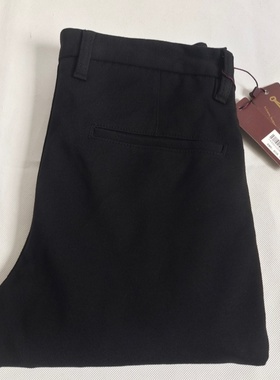 品牌库存尾货断码清仓极简风男士商务休闲裤黑色直筒长裤百搭男裤