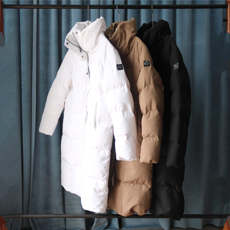 外贸高端女士加厚立领长款羽绒服保暖防油污纯色休闲外套,女装/女士精品,羽绒服,淘宝优惠券,粉丝福利购,淘宝优惠卷