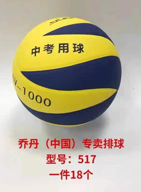 长沙市中考指定排球中考专业硬排橡胶皮革 比赛用球乔丹LV1000