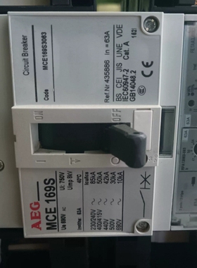 寻《《AEG MCE169S型断路器 63A 成色漂亮 共16台