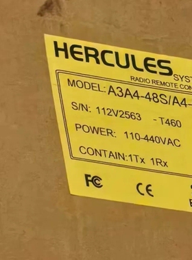 寻《《HERCULES大力神A3A4-48S/A4-P3工业无线遥