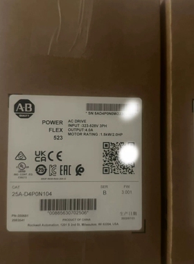 寻《《AB变频器25A-D4P0N104，PowerFlex 52