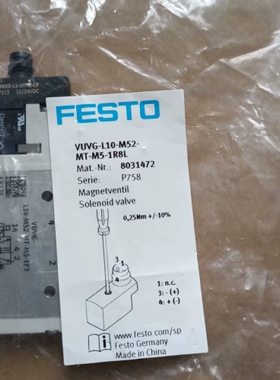 寻《《FESTO费斯托电磁阀VUVG-L10-M52-MT-M5-