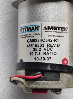寻《《美国PITTMAN-AMETK直流电机GM9232C513-