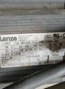 寻《《伦茨电机MCS 12L20-RS0B0-B19N-ST5S0