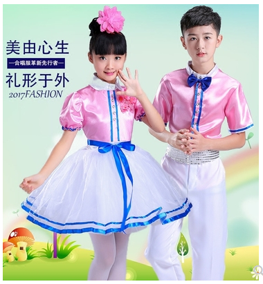 表演服装儿童演出服六一节学生中学生小学生诗歌朗诵少儿大合唱团