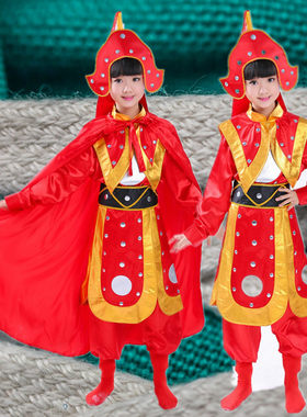 儿童穆桂英京剧小花旦披风演出服