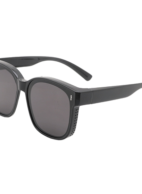 夏日墨镜可套近视镜女防晒防紫外线近视眼镜外配太阳镜男士方圆脸