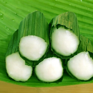 四川名小吃泡粑 四川特产粑泡粑 富油泡粑 叶儿粑 黄粑犍为叶儿粑