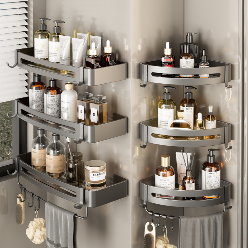 卫生间置物架浴室角架免打孔洗手间厕所墙上收纳三角架子放沐浴露,家庭/个人清洁工具,浴室角架/置物架,淘宝优惠券,粉丝福利购,淘宝优惠卷