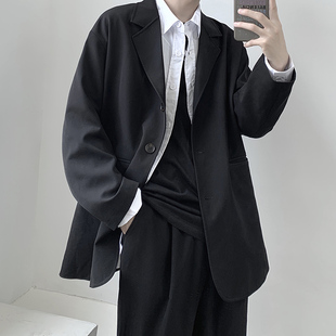 西装外套男士春季韩版潮流宽松百搭休闲ins痞帅小西服港风上衣