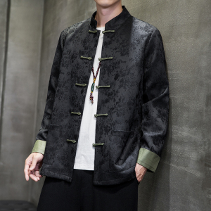 2024秋冬风男装盘扣复古中式唐装汉服夹克外套C229/Y764/P100图片